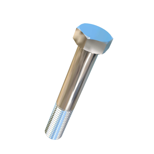 Titanium 1-8 X 6 UNC Allied Titanium Hex Head Bolt (No Dimple)